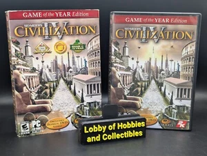Sid Meier's 4 Civilization Game of the Year Edition ( PC Game ) Near mint Discs - Picture 1 of 10