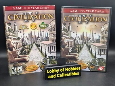 Sid Meier's 4 Civilization Game of the Year Edition ( PC Game )  Near mint Discs - Image 1 of 4