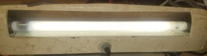 Vintage Fluorescent Light Fixture Mounted Electro 60 Cycles 110-120 Volts 1930 ? - Picture 1 of 6