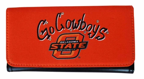 Oklahoma State Cowboys Game Day Outfitters Womens Orange Wallet 7.5" x 4" Cover