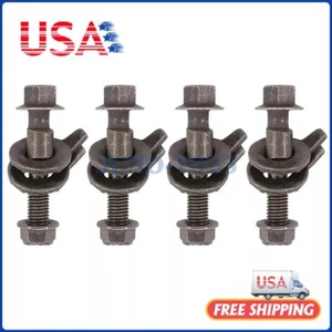 14MM ADJUSTABLE CAM BOLTS KIT ( 4 Bolts) FRONT LEFT & RIGHT CAMBER ALIGNMENT - Foto 1 di 7