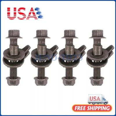 14MM ADJUSTABLE CAM BOLTS KIT ( 4 Bolts) FRONT LEFT & RIGHT CAMBER ALIGNMENT New - Image 1 of 4