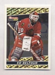 Ed Belfour 1993-94 93 O-Pee-Chee Premier OPC Black Gold Insert Hockey Card