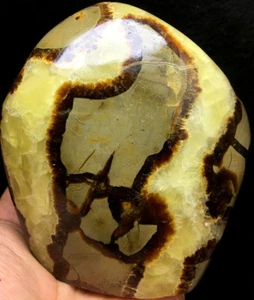 544g AAAA++++ Madagascar Large Dragon Septarian Crystal Geode Healing C526 - Picture 1 of 10