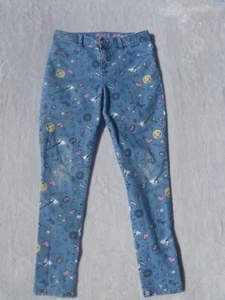 Children's Place Jeggings Girls 14 Rockstar Print Skinny Jeans Pink Youth - Picture 1 of 9