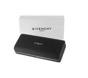 Occhiali da sole Givenchy Occhiali Custodia Rigida Tessuto Bianco Nero Grandi AUTENTICI - Foto 1 di 2