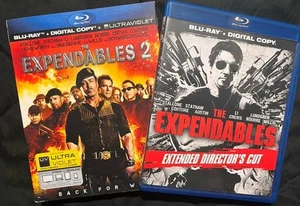 THE EXPENDABLES BLU-RAY LOT SYLVESTER STALLONE ARNOLD SCHWARZENEGGER ACTION - Picture 1 of 2