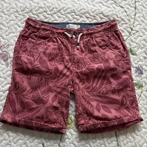 Pantalones Cortos MINI BODEN Camuflados Florales Talla 14Y Borgoña Cintura Elástica Cordón - Imagen 1 de 10
