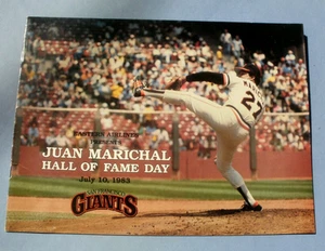 1983 Juan Marichal "Hall of Fame Day" San Francisco SF Giants Program 7/10/83 - Picture 1 of 2
