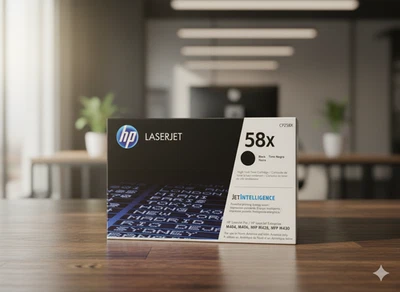Original HP 58X / CF258X High Yield Black Toner – Sealed / New - Image 1 of 4