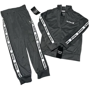 Hurley anthrazitfarbener Trainingsanzug mit Logo-Akzenten. Größe 6 - Bild 1 von 5