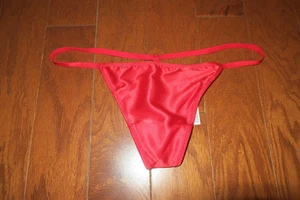 S ❤️ Victoria's Secret ❤️ ROJO MUY SEXY Satén G-CUERDA EN V BRAGAS MINI WED - Imagen 1 de 4