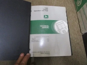 John Deere 7405 Tractor Repair Test & Operation Service Manual - Picture 1 of 3