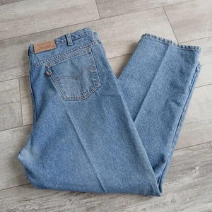 Pantalones de mezclilla Levi's 540 para hombre W42 L30 lavado claro pierna recta hechos en EE. UU. algodón - Imagen 1 de 15