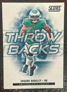 2025 Panini Score - Inserto Throwbacks Saquon Barkley #1 - Foto 1 di 1