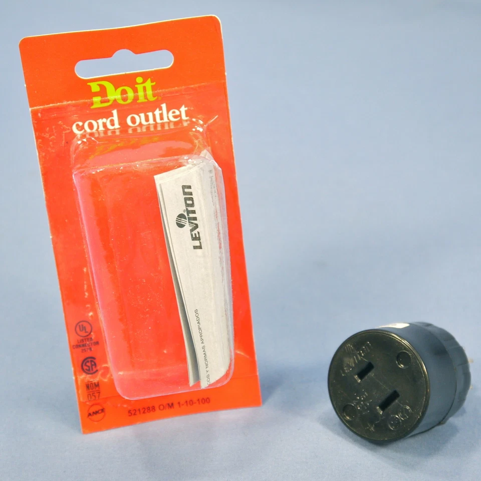 Do It Best Straight Blade Plug Connector Non-Grounding NEMA 1-15 15A 125V 521288 - Image 1 of 4