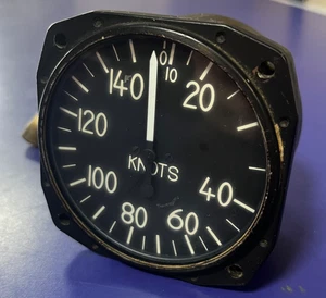 Airspeed Indicator Pitot Static by Aerosonic Corp. 10-150 KN - Vintage Aviation - Bild 1 von 12
