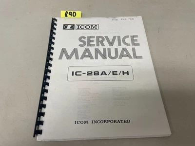 Icom IC-28A/E/H Service Manual: w/11"X22" Schematic & Protective Covers - Image 1 of 4