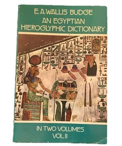 An Egyptian Hieroglyphic Dictionary E.A. Wallis Budge Volume 2 Coptic Cunieform - Picture 1 of 6