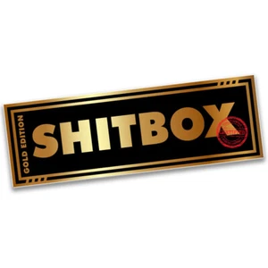 OFFICIAL TOUGE NATION "SHITBOX" GOLD EDITION DRIFT RACE JDM SLAP STICKER - Picture 1 of 1