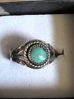 Native American Silver Turquise ring size 7   r35