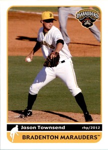 2012 Bradenton Marauders Grandstand #25 Jason Townsend Albany Georgia GA Card