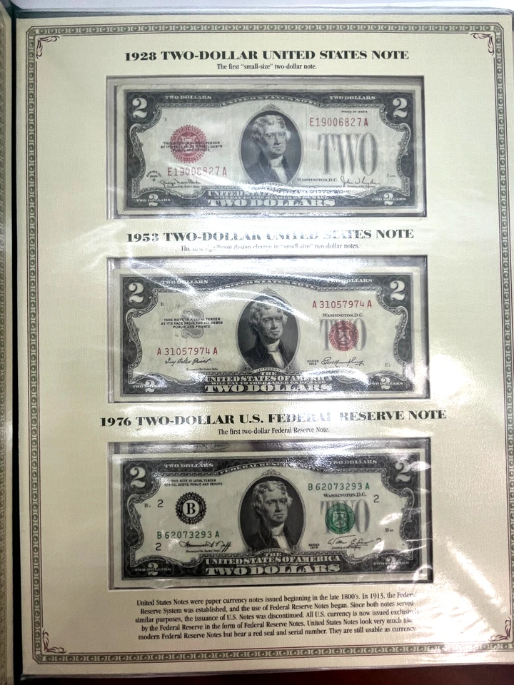 Postal Commemorative Society Two Dollar Notes Folio w/ Uncut Currency Block - Image 1 of 4