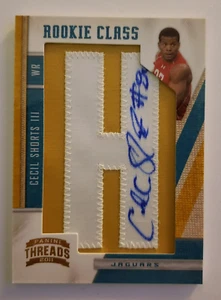 CECIL SHORTS III 2011 PANINI THREADS-XL PATCH 2/6 - Picture 1 of 7
