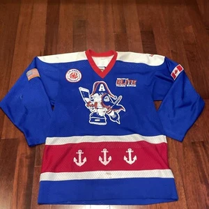 Vtg NorTex Milwaukee Admirals IHL Authentic Hockey Jersey Medium Made In The USA - Picture 1 of 24