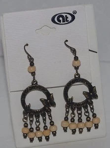 Modeschmuck Ohrringe Ohrringe Schmetterling Baumeln Neu mit Etikett Neu - Bild 1 von 3