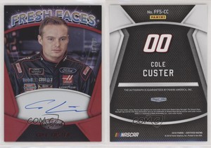 2018 Certified Fresh Faces Signatures Red /49 Cole Custer #FFS-CC Auto