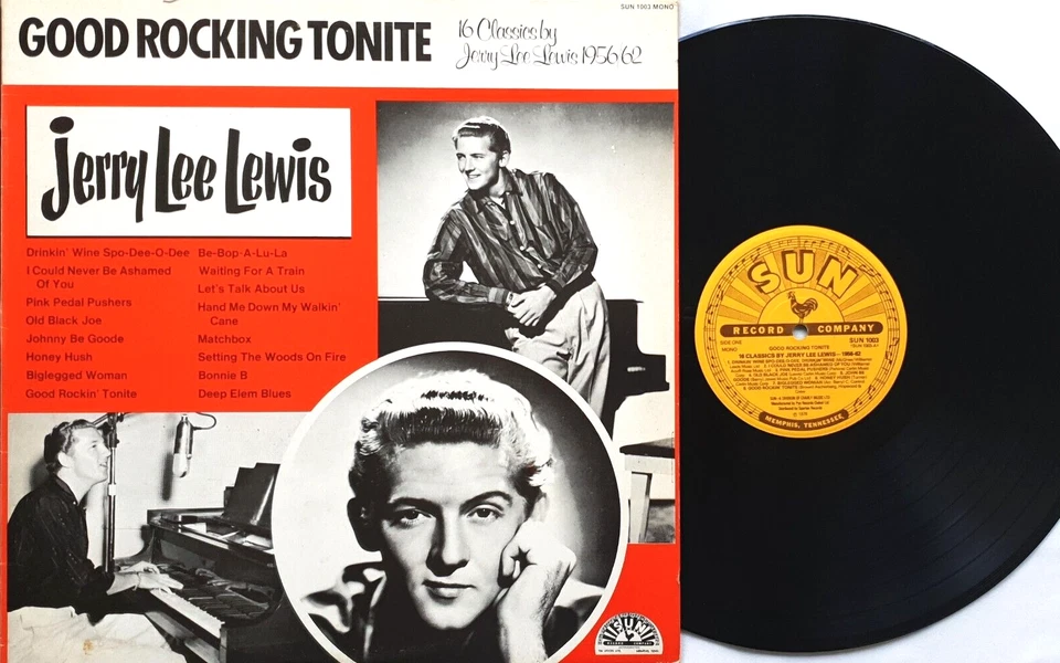 Jerry Lee Lewis – Good Rocking Tonite Vinyl LP 1979 Sun UK – SUN 1003 - Image 1 of 2