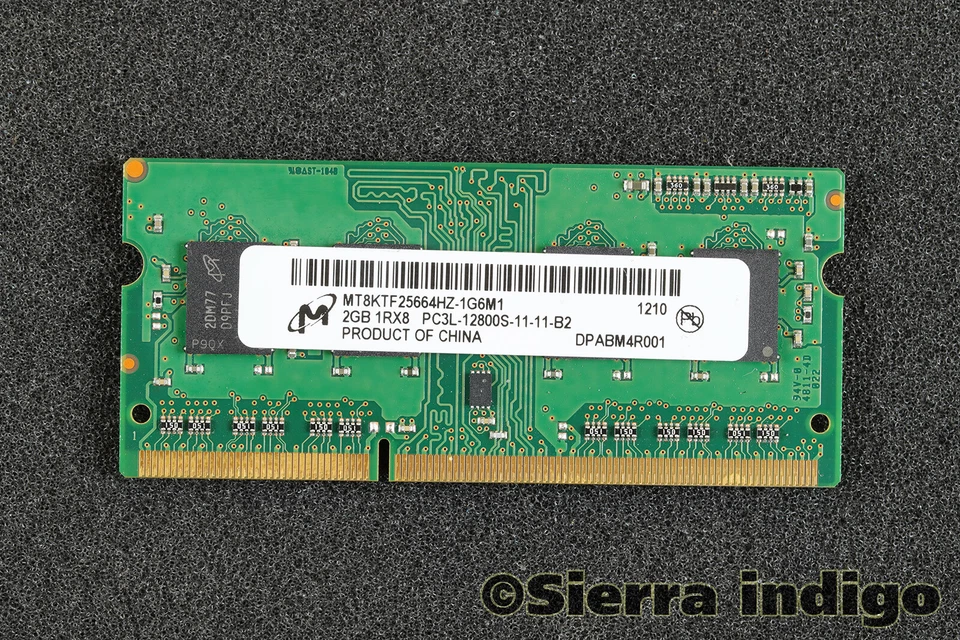Micron MT8KTF25664HZ-1G6M1 2GB 1Rx8 PC3L-12800S-11-11-B2 SODIMM Memory RAM - Image 1 of 1
