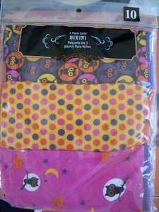 3 PAIR Girls Size 10  * Halloweenie Bikinis*  Underwear NWT / NIP  - Picture 1 of 2