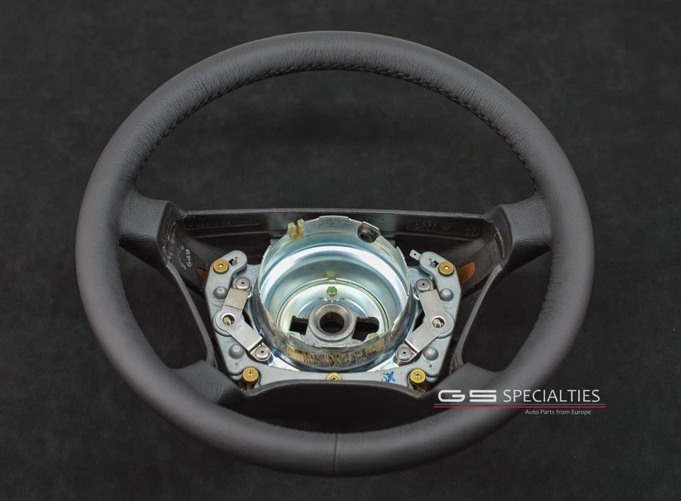 Volante Mercedes GROSOR W124 W202 W201 W210 W208 R129 R170 W140 Cuero Foto 1 de 4