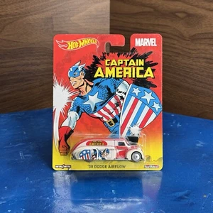 Hot Wheels 38 Dodge Airflow Captain America Hot Wheels Pop Culture Marvel - Picture 1 of 4