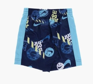 Nike Wild Air Shorts Shorts Toddler Boys 4T Blue Multi Logo Print Elastic Waist - Picture 1 of 15