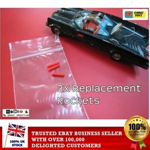 Corgi  267 BATMOBILE Rockets / Missile x3  Replacement - choose colour - BATMAN - Picture 1 of 16