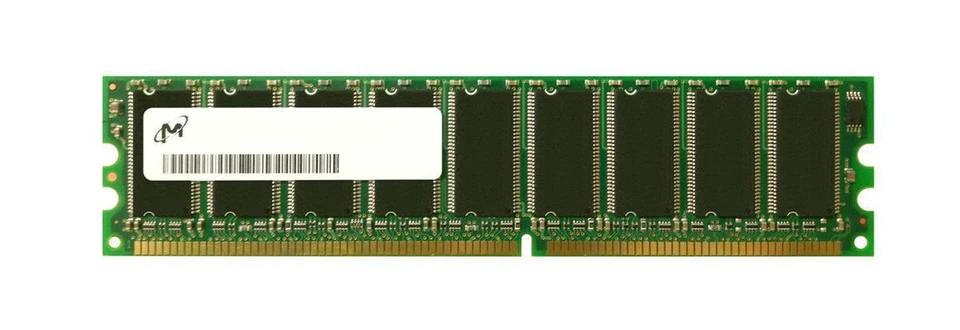 MT9VDDT6472AG-40BD1 Micron 512MB 184 Pin PC3200 DDR-400MHz CL3 ECC Unbuffered - Image 1 of 1