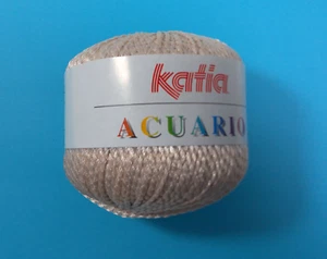 50 gr. ACUARIO von Katia -Beige Fb.14 - glänzendes Bändchengarn - Bild 1 von 2
