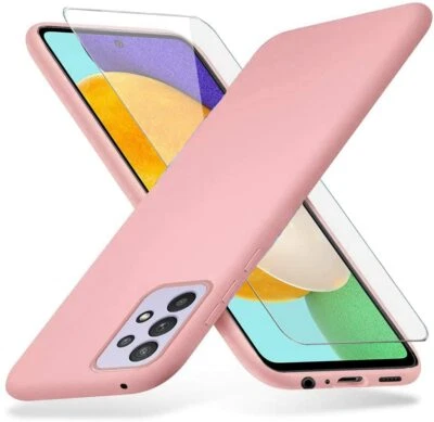 Coque Silicone TPU Rose + Verre Trempe Pour Samsung A52 4G/5G Little Boutik®