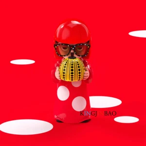 Gepunktete Königin Yayoi Kusama Kürbis Kunst Dekoration Schreibtisch Puppe Ornament - Bild 1 von 8