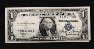 Segretario al Tesoro USA John W. Snyder Cortesia Firmato Banconota Autografo Leggi Des - Foto 1 di 3