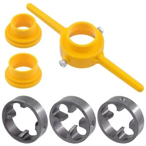 6 Pcs PVC Thread Maker Tool Pipe Threader Plumbing Tool Kit Plastic Pipe Roun... - Picture 1 of 6