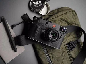 Genuine Real Leather Half Camera Case Bag Cover for Leica M11 - Picture 1 of 18