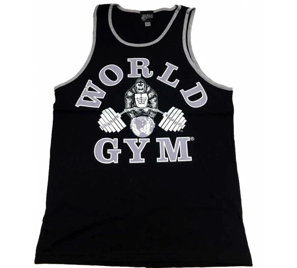 Camiseta sin mangas con timbre atlético W330 World Gym culturismo entrenamiento gimnasio Foto 1 de 1