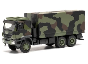 Herpa military 1:87/H0 Iveco Trakker 6x6 con struttura sostitutiva ""Bundeswehr"" #746786 - Foto 1 di 2