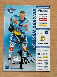 Sandro Gmür - Rapperswill Jona Lakers - Tarjeta de autógrafo firmada original - S10279 - Imagen 1 de 1
