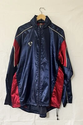 Chaqueta de equipo Nike vintage | Para hombre Talla L | Cremallera completa | Chaqueta Nike años 90 | Azul/Dorado/Rojo | Foto 1 de 4