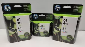 2 cartucce inchiostro originali nuove HP 61 nere e a colori + 1 x 61 XL colore Exp: 2017 - Foto 1 di 9